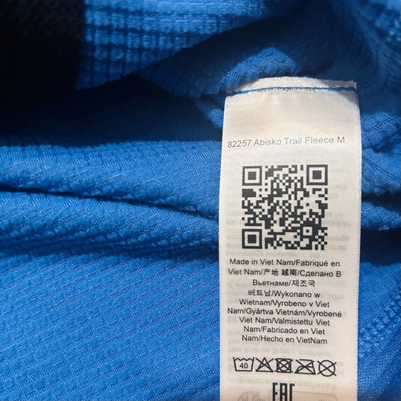 NWT Fjallraven Abisko Trail Fleece Hoodie Men’s XXL UN Blue - Picture 7 of 7